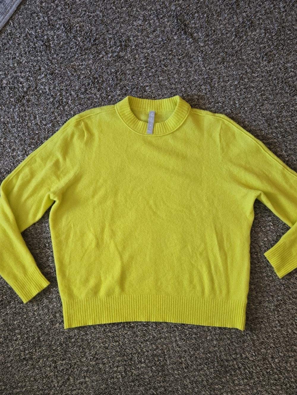 Athleta Bright Yellow Crewneck Sweater